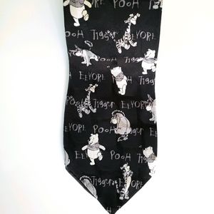 Men's Vintage Silk Pooh & Friends Tie
